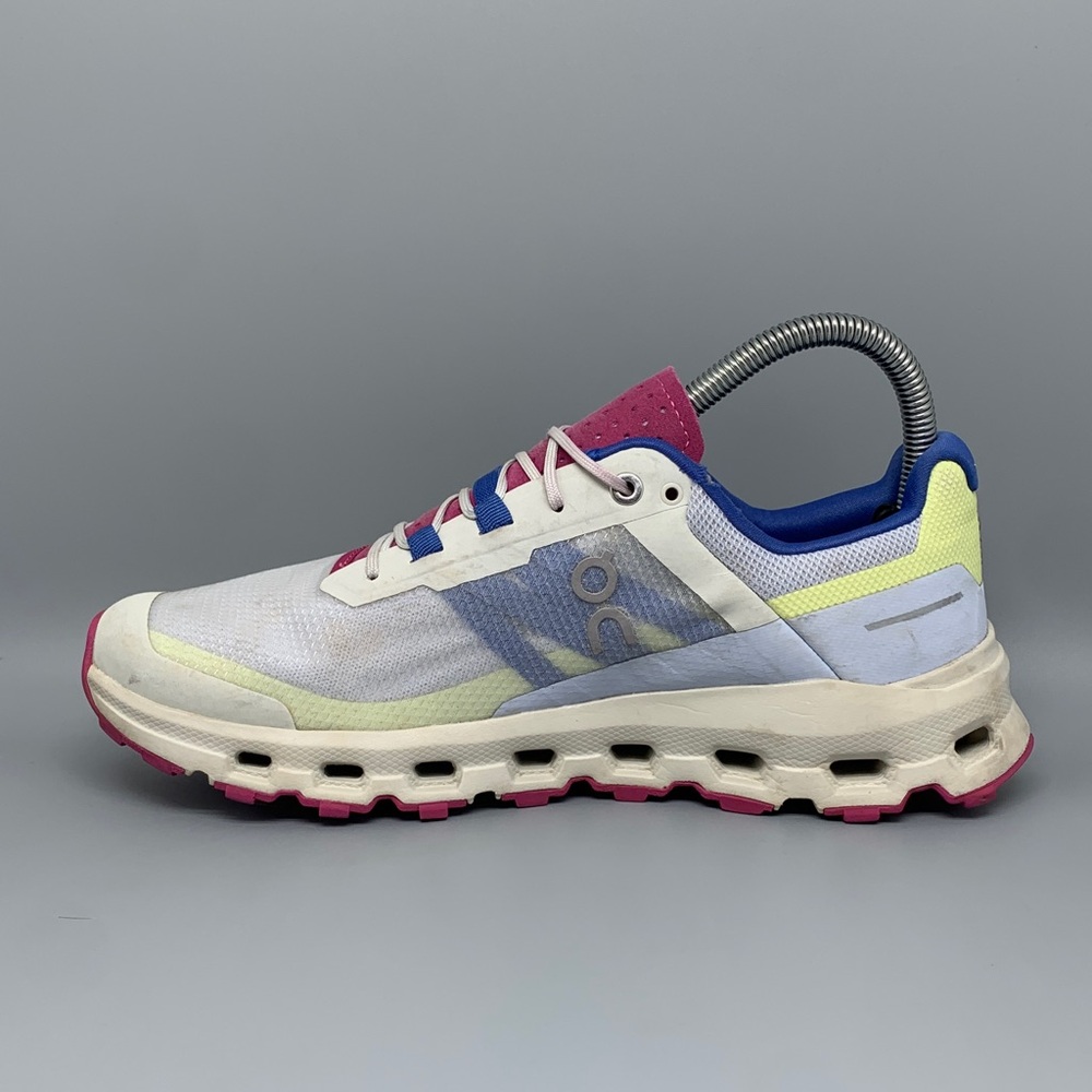 On Cloudventure Trail Pink Blue Running Shoes Women's Sz‎ 8 - Picture 6 of 11